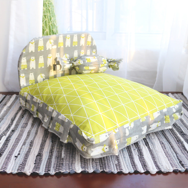 Teddy Small Dog Plush Bed