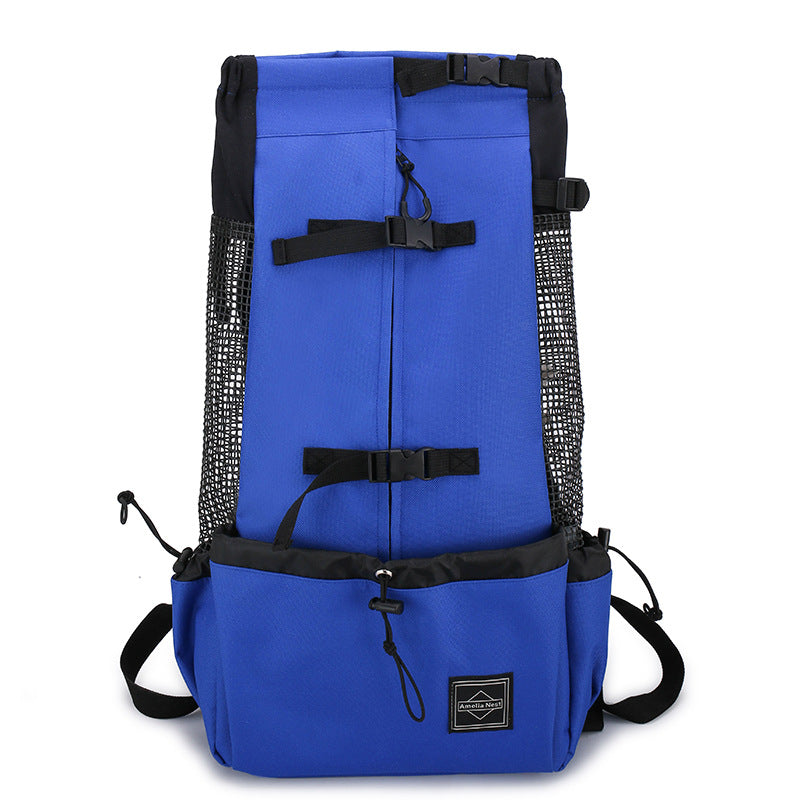 Double-Shoulder Portable Dog Carrier Backpack for Outdoor Travel Trips