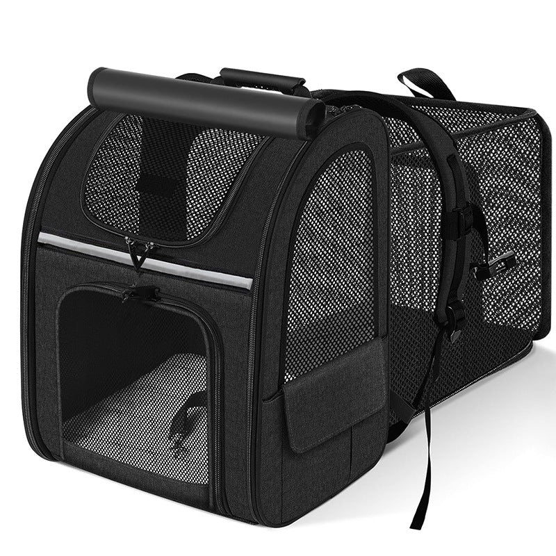 Cat Bag Portable Cat Backpack Extendable Pet Diaper BagPortable Extendable Cat Backpack for Carrying Pets and Diapers