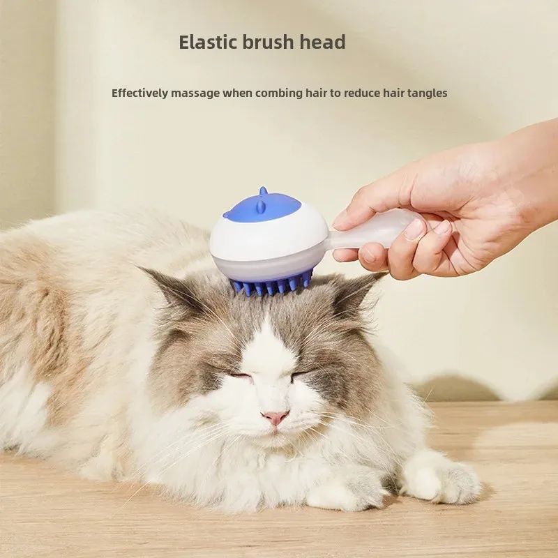 Automatic Dual-Purpose Pet Bath Brush for Cats and Dogs