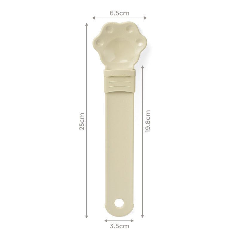 Plastic Cat Food Dispensing Spoon Feeder