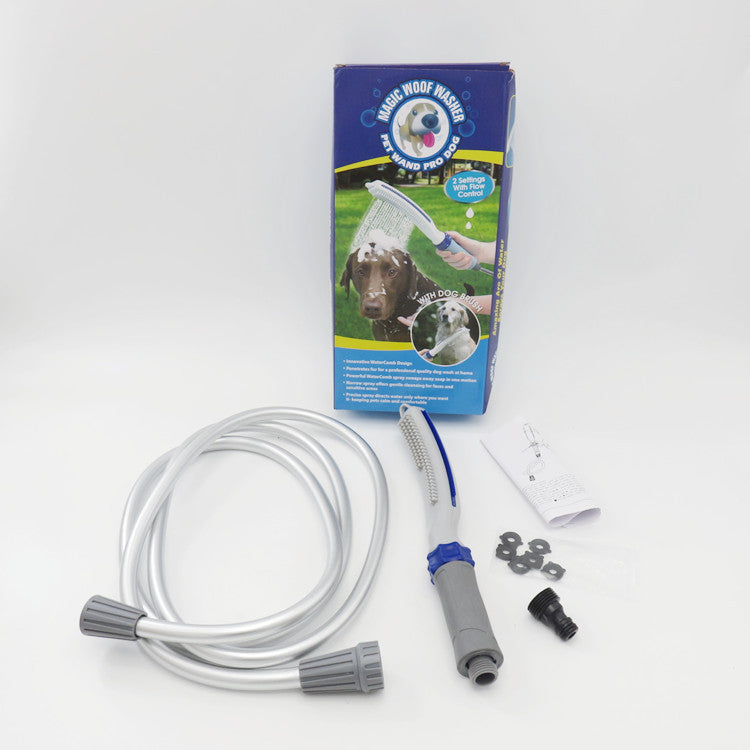 Pet Shower Bath Brush with Hose Attachment