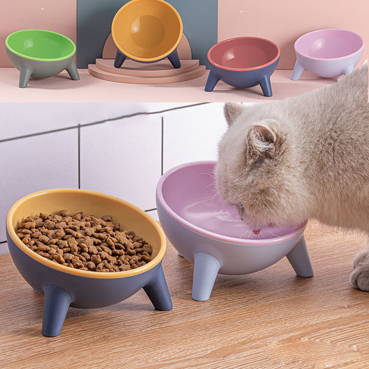 Nordic-Style Raised Pet Feeding Bowl with Stand for Cats & Dogs
