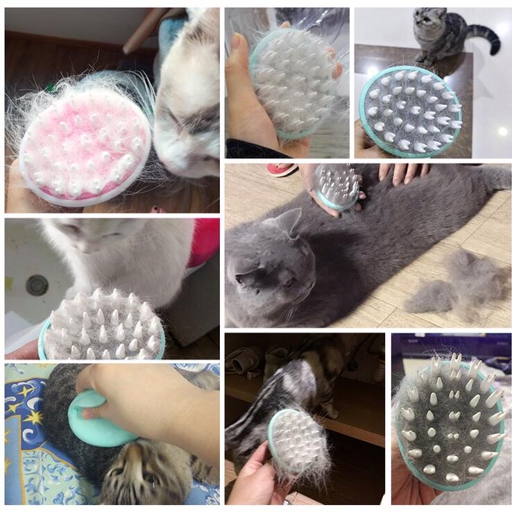 Pet Massage Bath Brush Grooming Comb for Dogs and Puppies