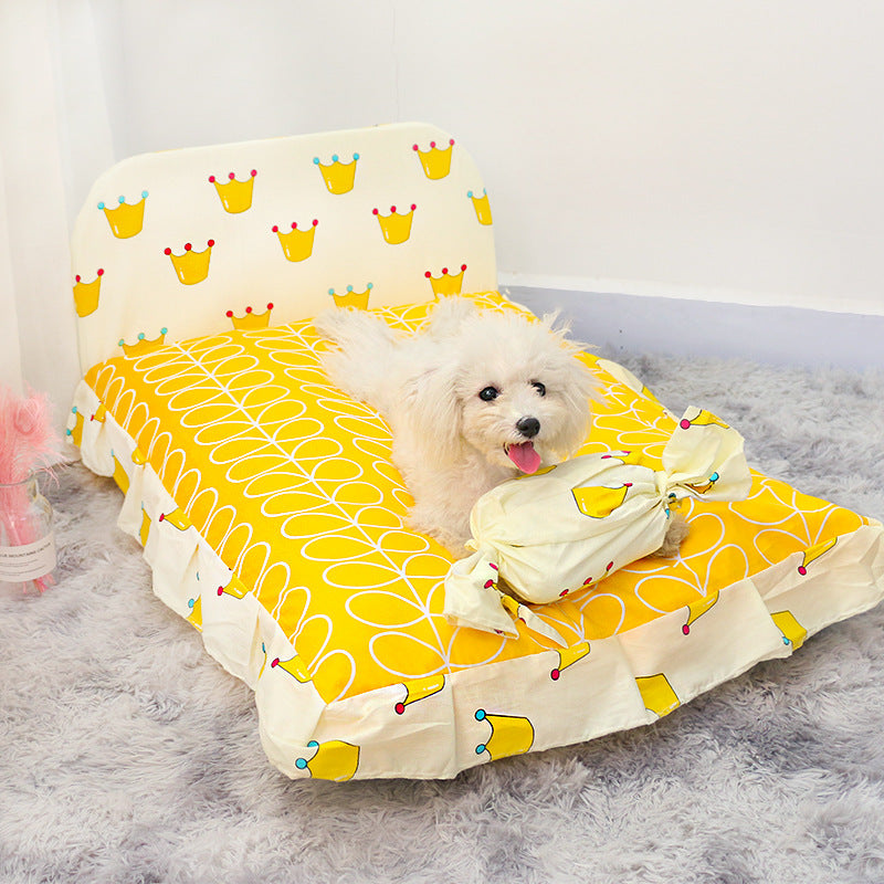 Teddy Small Dog Plush Bed