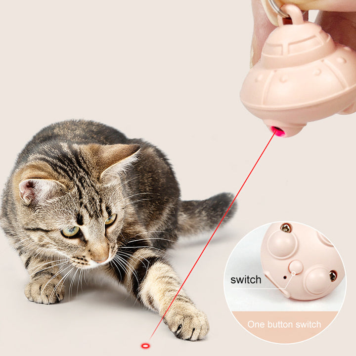 Automatic USB Rechargeable Cat Laser Toy Pointer for Interactive Play