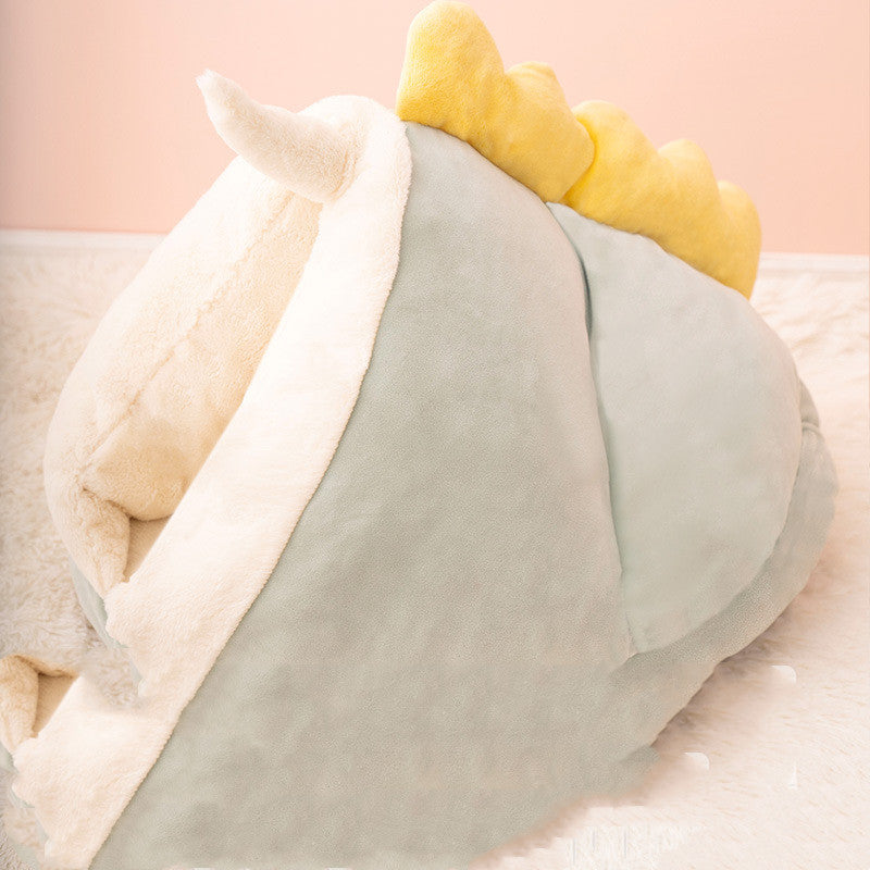 Winter Cat & Small Pet Bed with Cushion