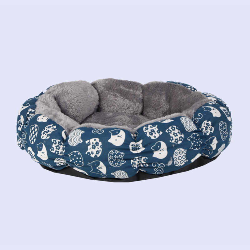 Round Calming Donut Bed for Cats & Small Dogs