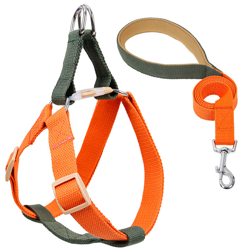 Vest-Style Dog Leash with Colorful Drawstring for Safe Walking