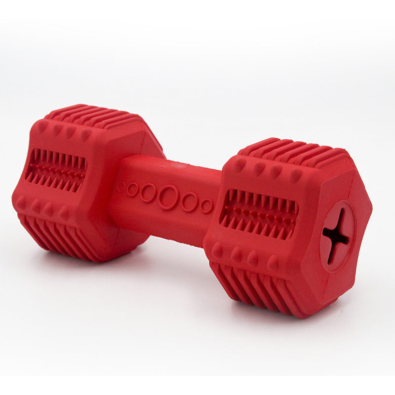 Rubber Interactive Dog Toy for Molar Chewing & Food Dispensing