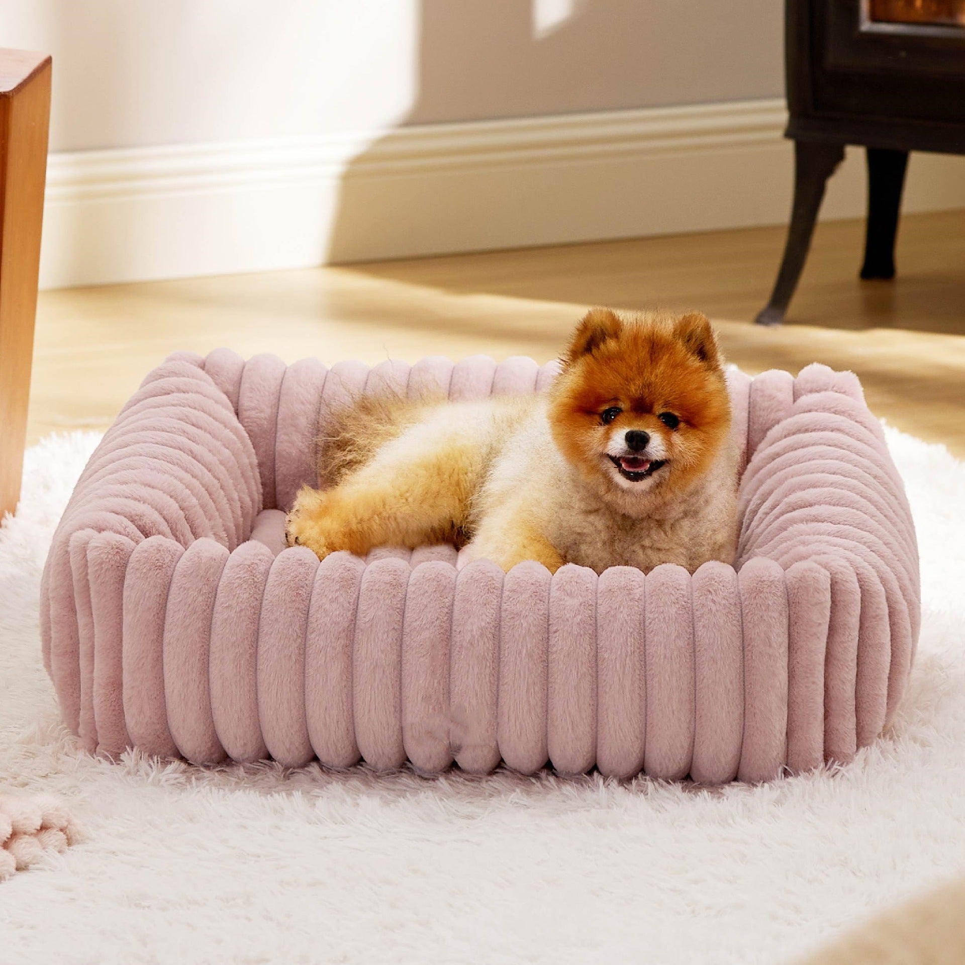 All-Season Warm Plush Pet Bed for Cats & Dogs