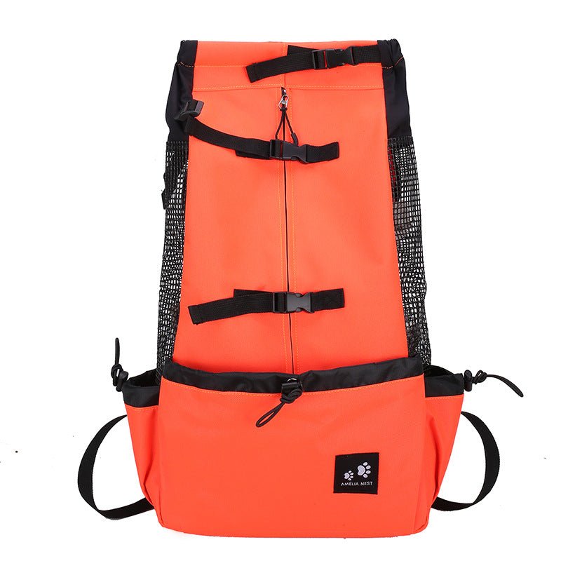 Double-Shoulder Portable Dog Carrier Backpack for Outdoor Travel Trips