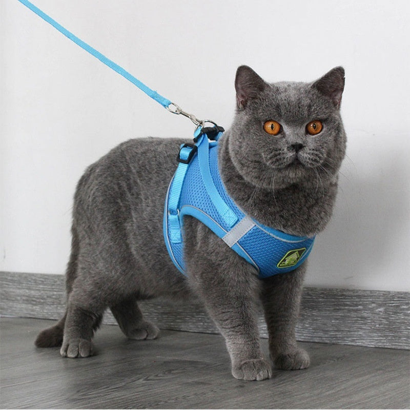 Breathable Anti-Escape Vest and Leash for Safe Cat Walking