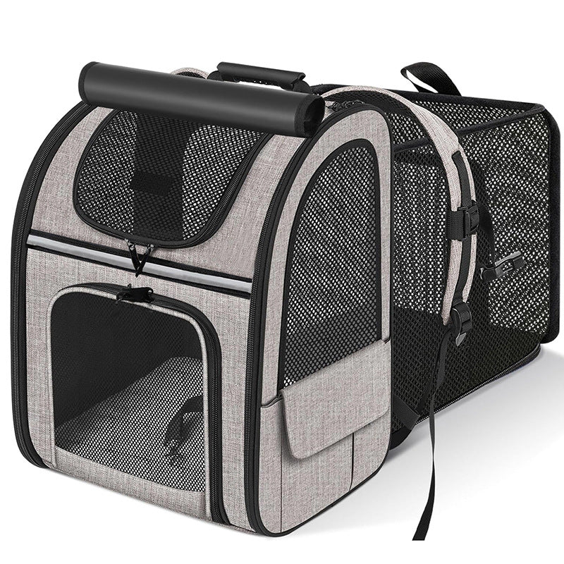 Cat Bag Portable Cat Backpack Extendable Pet Diaper BagPortable Extendable Cat Backpack for Carrying Pets and Diapers