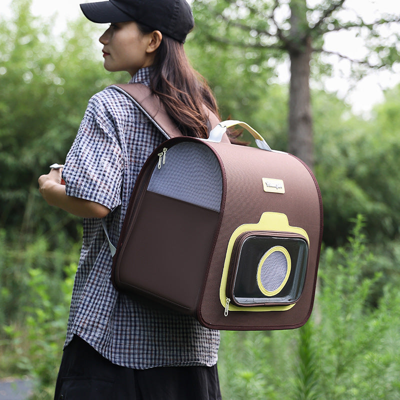 Portable Pet Backpack – Travel Bag for Dogs & Cats