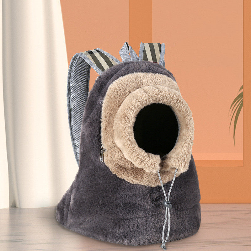 Plush Fashionable Portable Chest Backpack for Pets