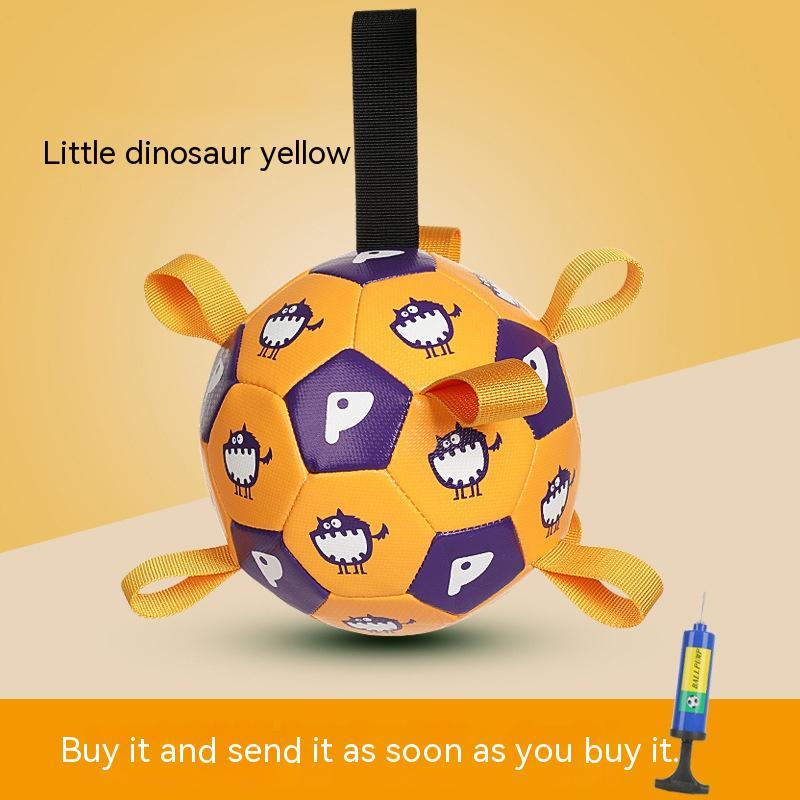 Interactive Football Dog Toy for Outdoor Molar Chewing
