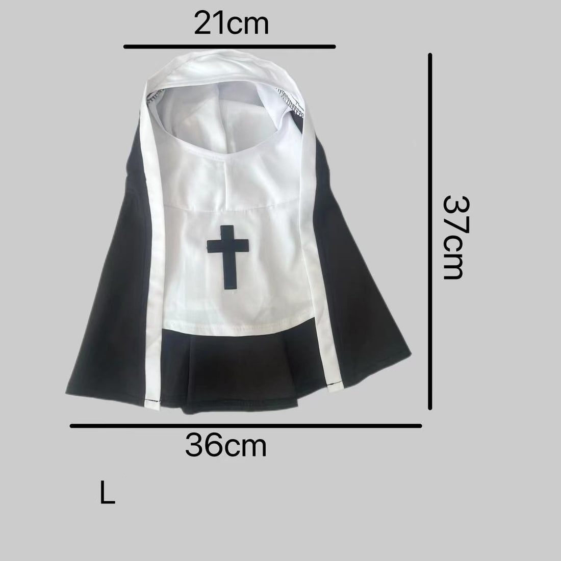 Halloween Cosplay Dog Costume for Small Medium Dogs Black White Cloak