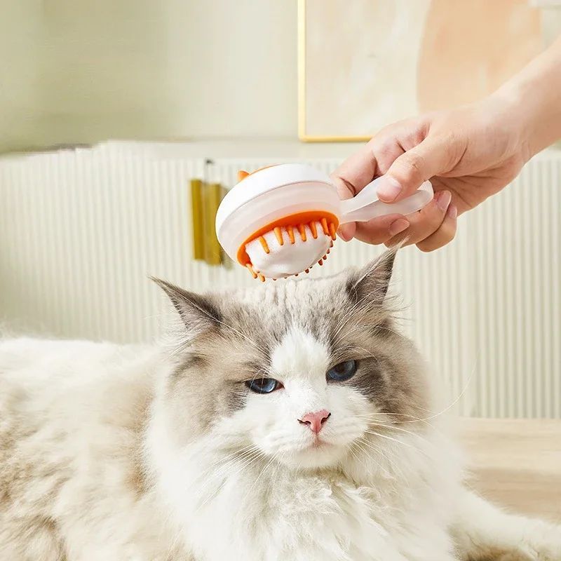 Automatic Dual-Purpose Pet Bath Brush for Cats and Dogs