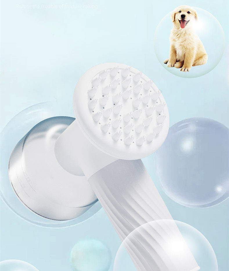 Automatic Foaming Pet Shampoo Brush with Soap Dispenser for Dogs Cats