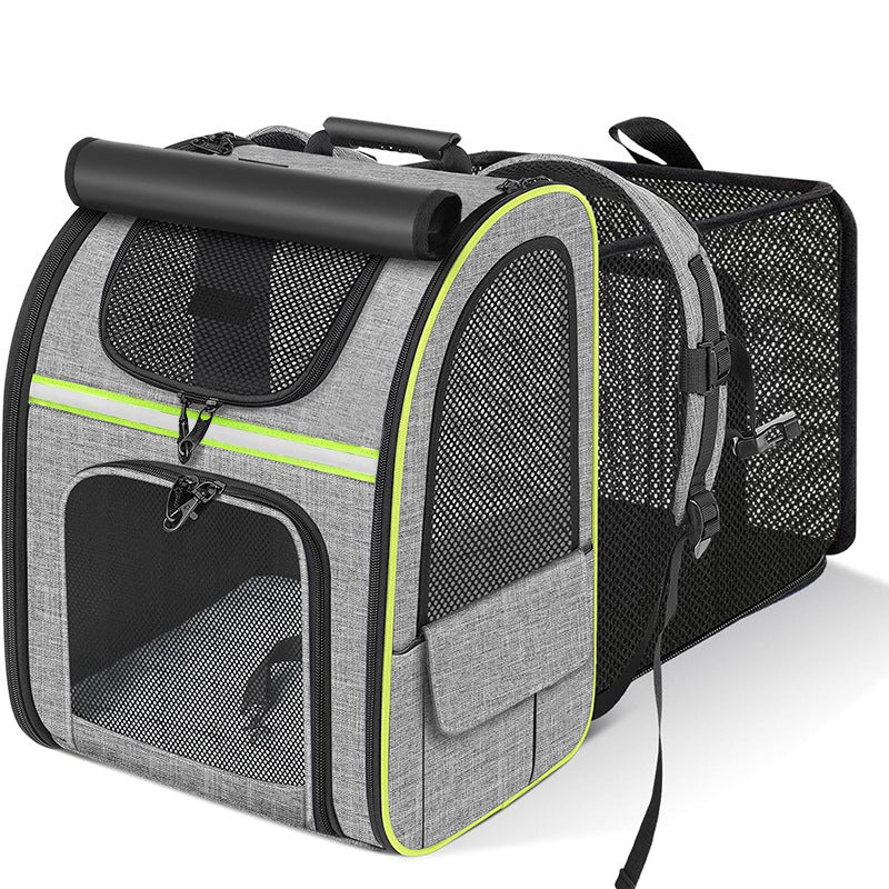 Cat Bag Portable Cat Backpack Extendable Pet Diaper BagPortable Extendable Cat Backpack for Carrying Pets and Diapers