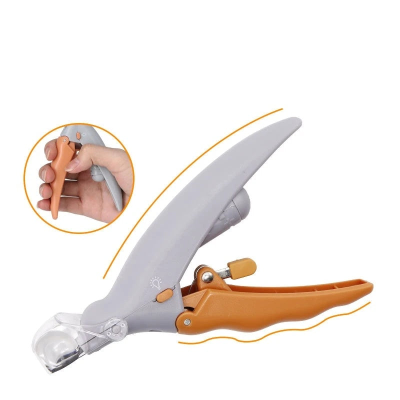 LED Pet Nail Clipper with Magnifier for Dogs Cats