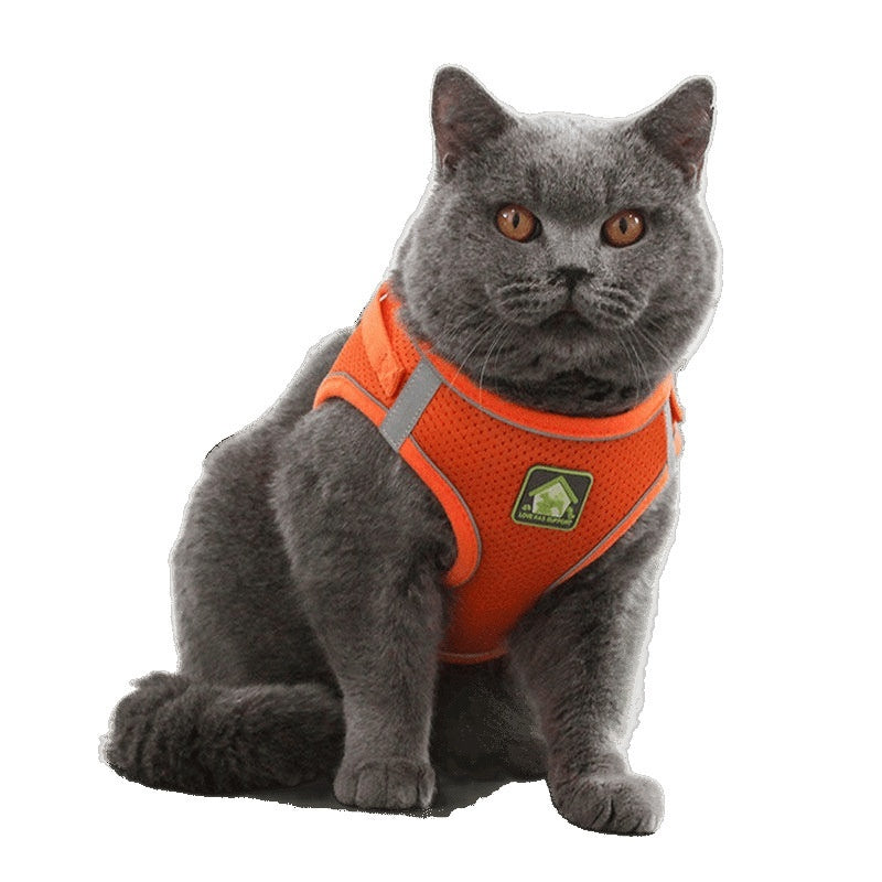 Breathable Anti-Escape Vest and Leash for Safe Cat Walking