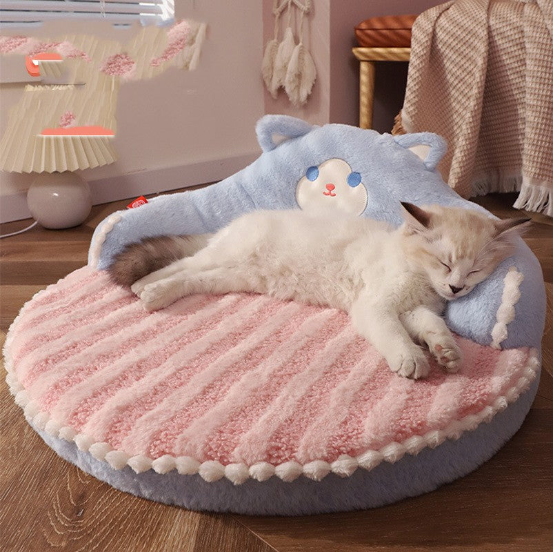 Winter Cat Sleeping Nest Pet Bed