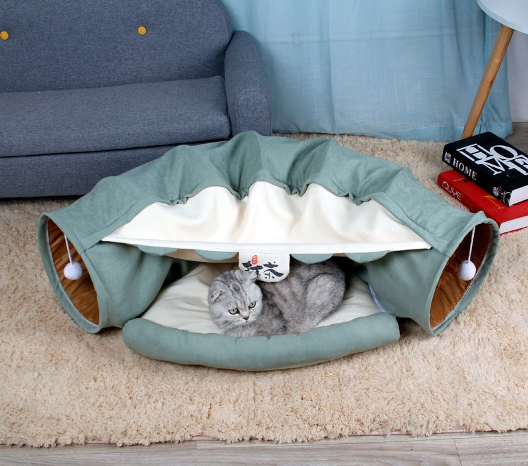 Collapsible Interactive Cat & Small Pet Tunnel Toy