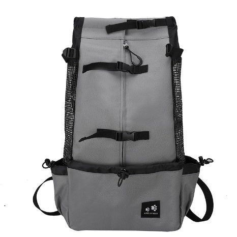 Double-Shoulder Portable Dog Carrier Backpack for Outdoor Travel Trips
