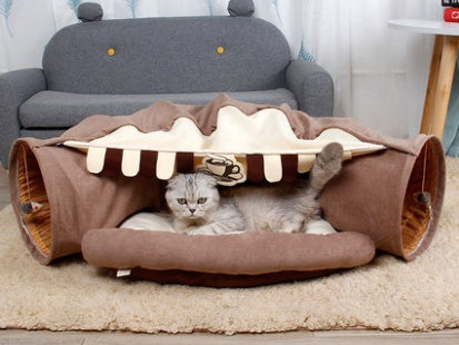 Collapsible Interactive Cat & Small Pet Tunnel Toy