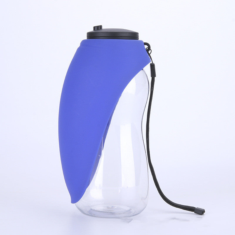 Portable Pet Water Bottle with Bowl for Cats & Dogs