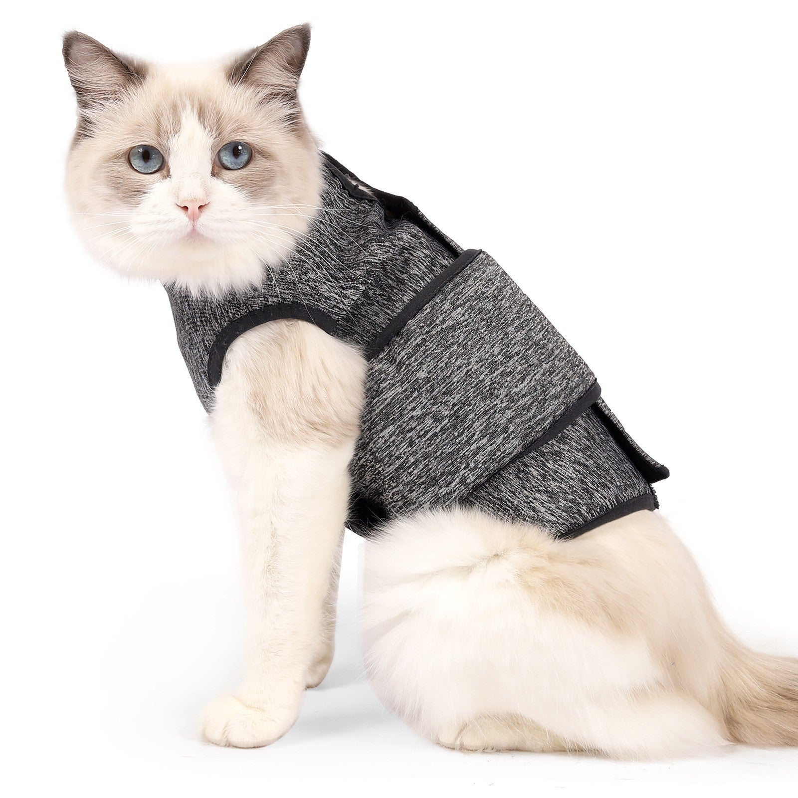 Adjustable Calming Vest for Cats Reducing Anxiety and Stress