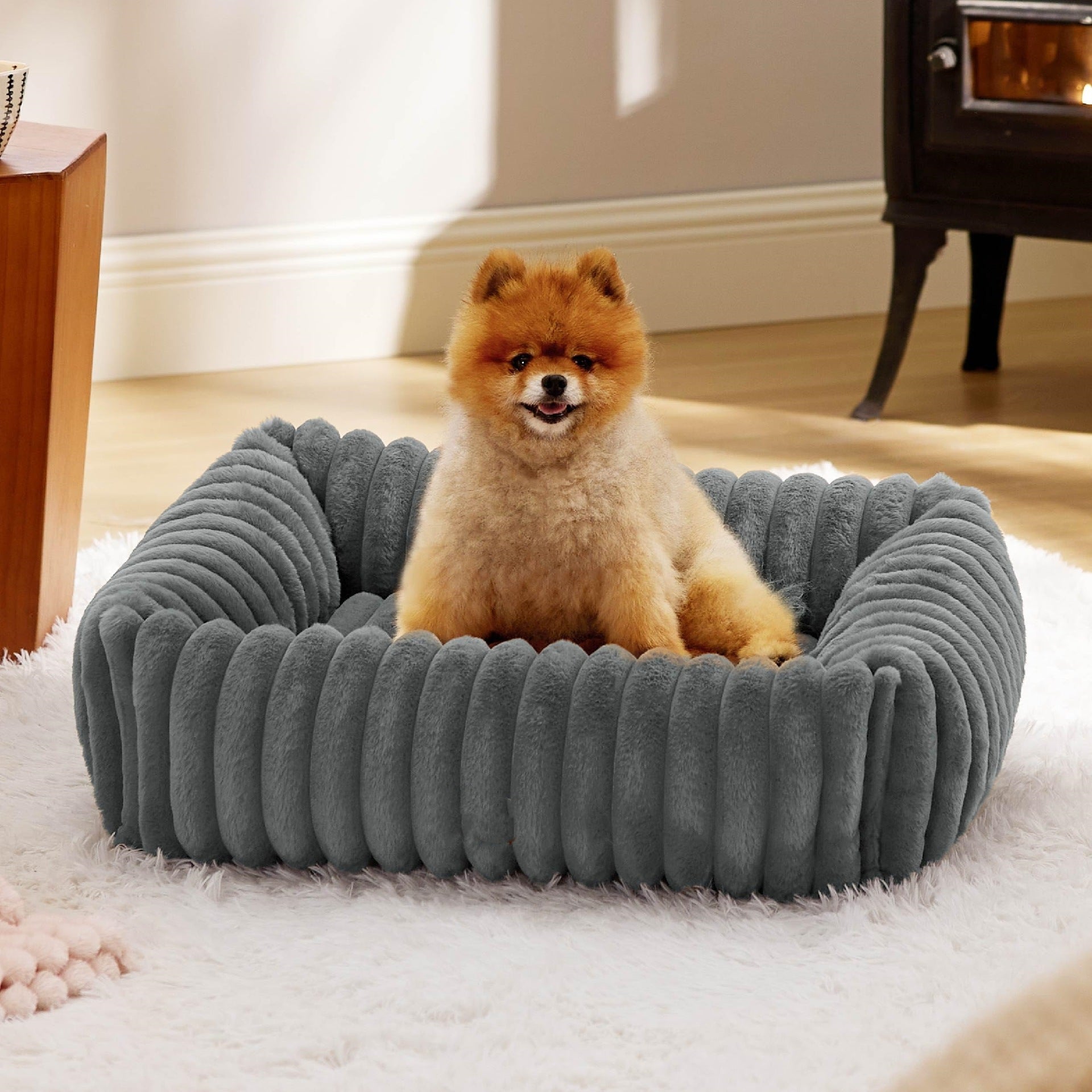 All-Season Warm Plush Pet Bed for Cats & Dogs