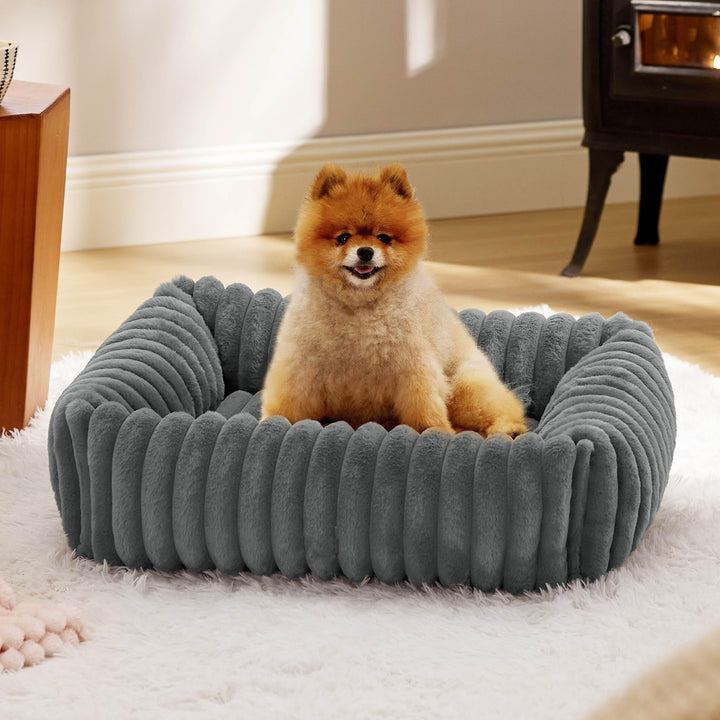 All-Season Warm Plush Pet Bed for Cats & Dogs