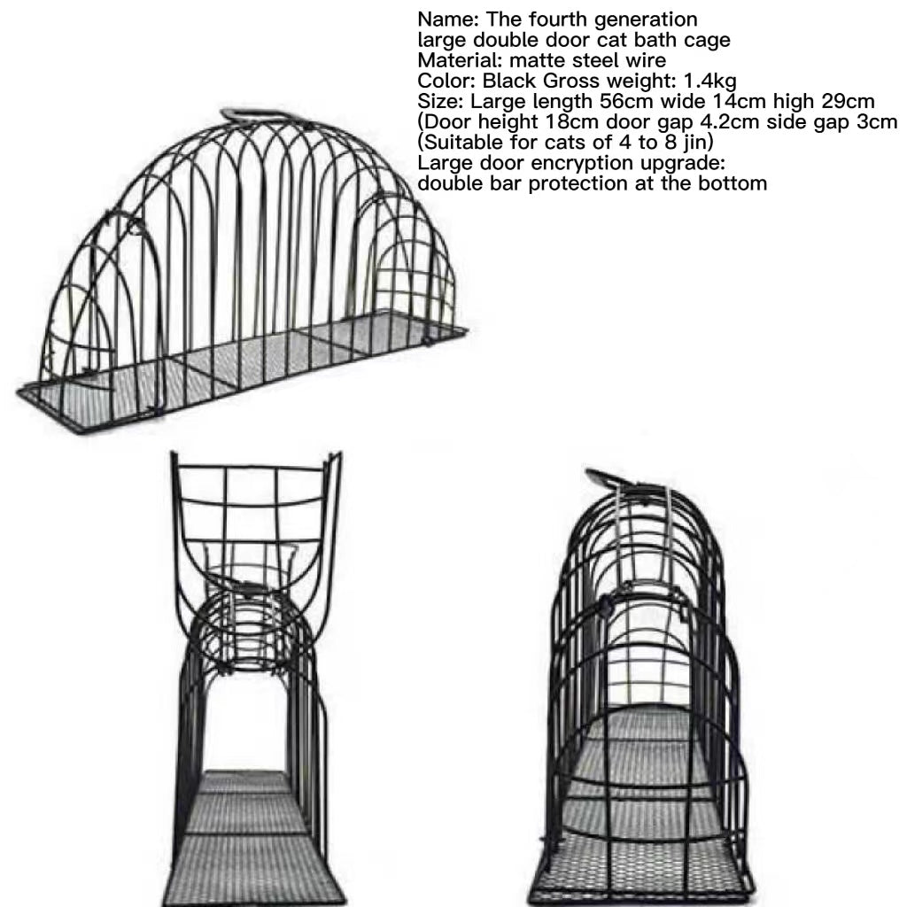 Anti-Scratch Cat Bath and Blow-Dry Cage