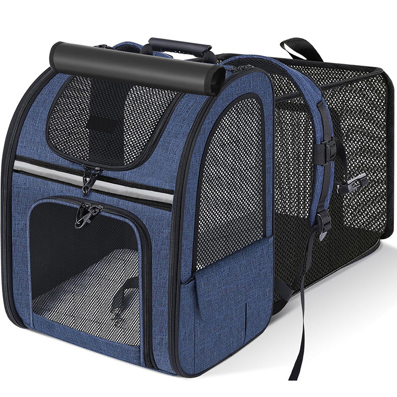 Cat Bag Portable Cat Backpack Extendable Pet Diaper BagPortable Extendable Cat Backpack for Carrying Pets and Diapers