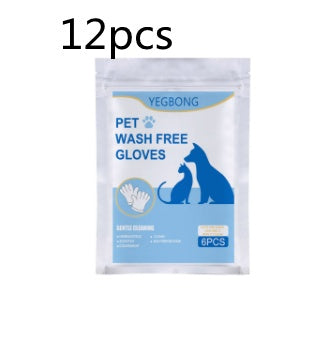 No-Bath Cat Grooming Non-Woven Gloves