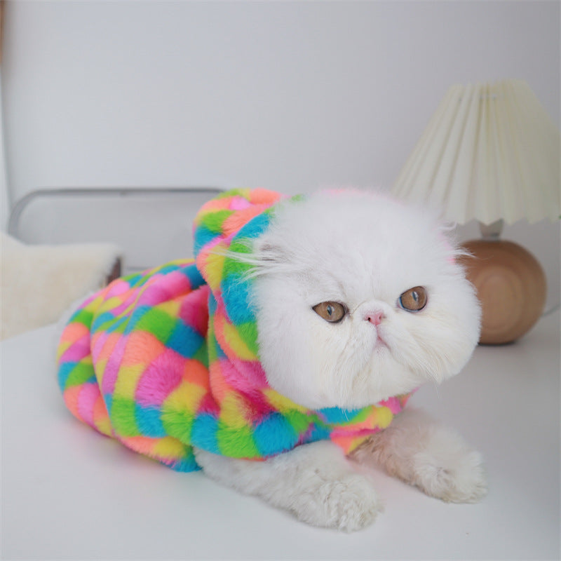 Thick and Warm Rabbit Fur Vest for Cats Comfortable Wear