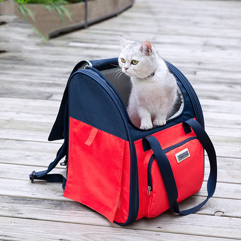 Breathable and Waterproof Pet Backpack Handbag for Cats and Puppies
