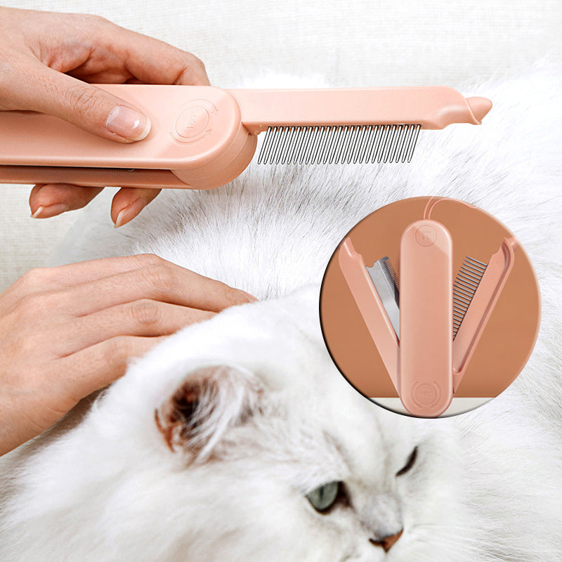 Pet Dematting Grooming Comb with Dense Teeth for Dogs and Cats