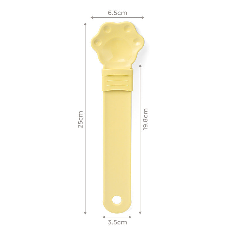 Plastic Cat Food Dispensing Spoon Feeder