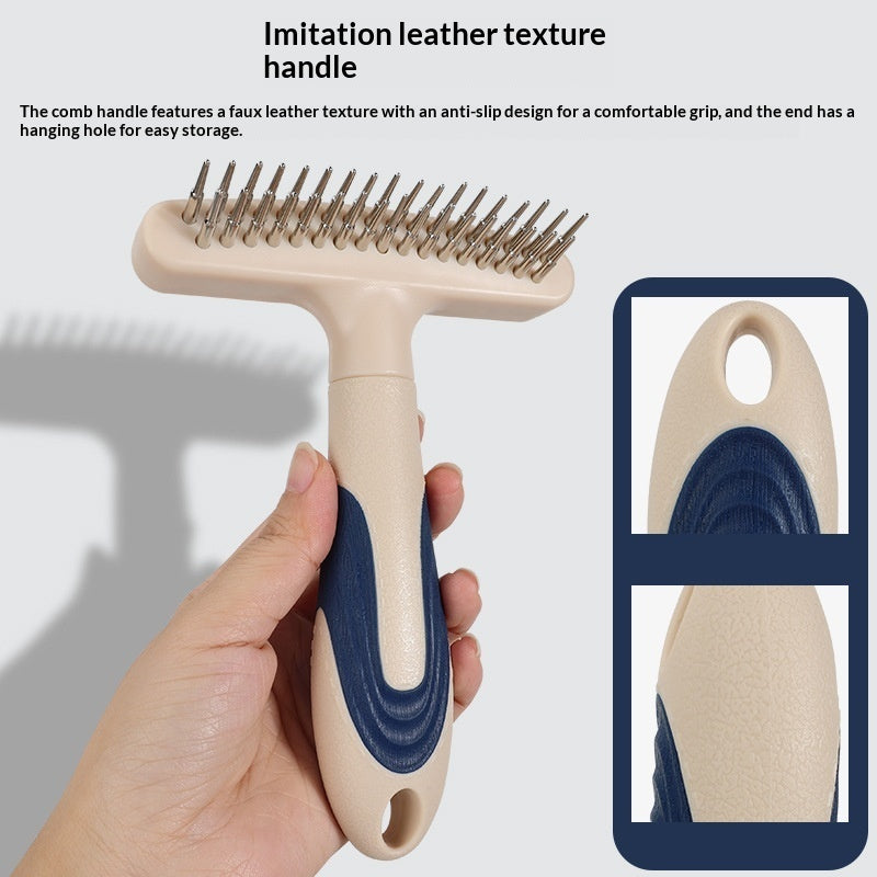Pet Grooming Brush for Hair Removal and Fur Detangling