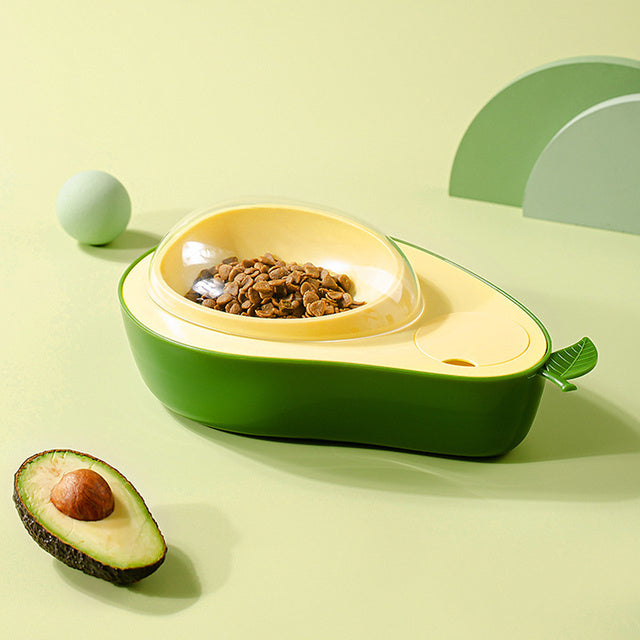 Avocado-Shaped Automatic Water & Slow Feeder for Small Pets
