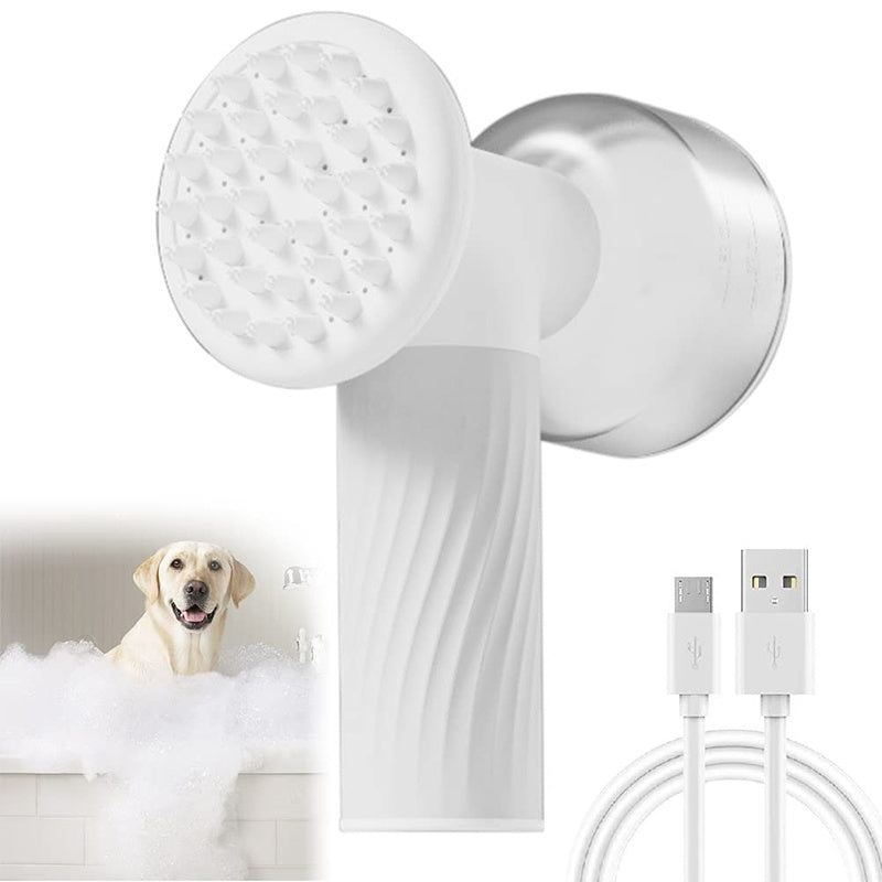 Automatic Foaming Pet Shampoo Brush with Soap Dispenser for Dogs Cats