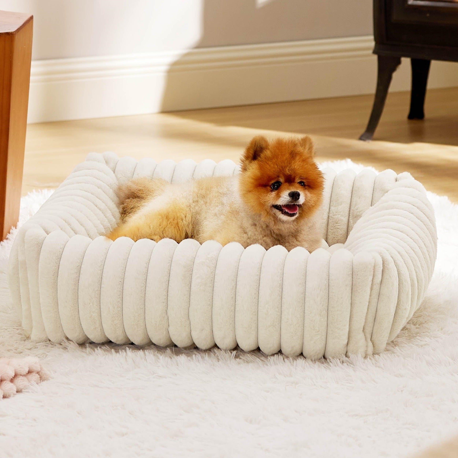 All-Season Warm Plush Pet Bed for Cats & Dogs