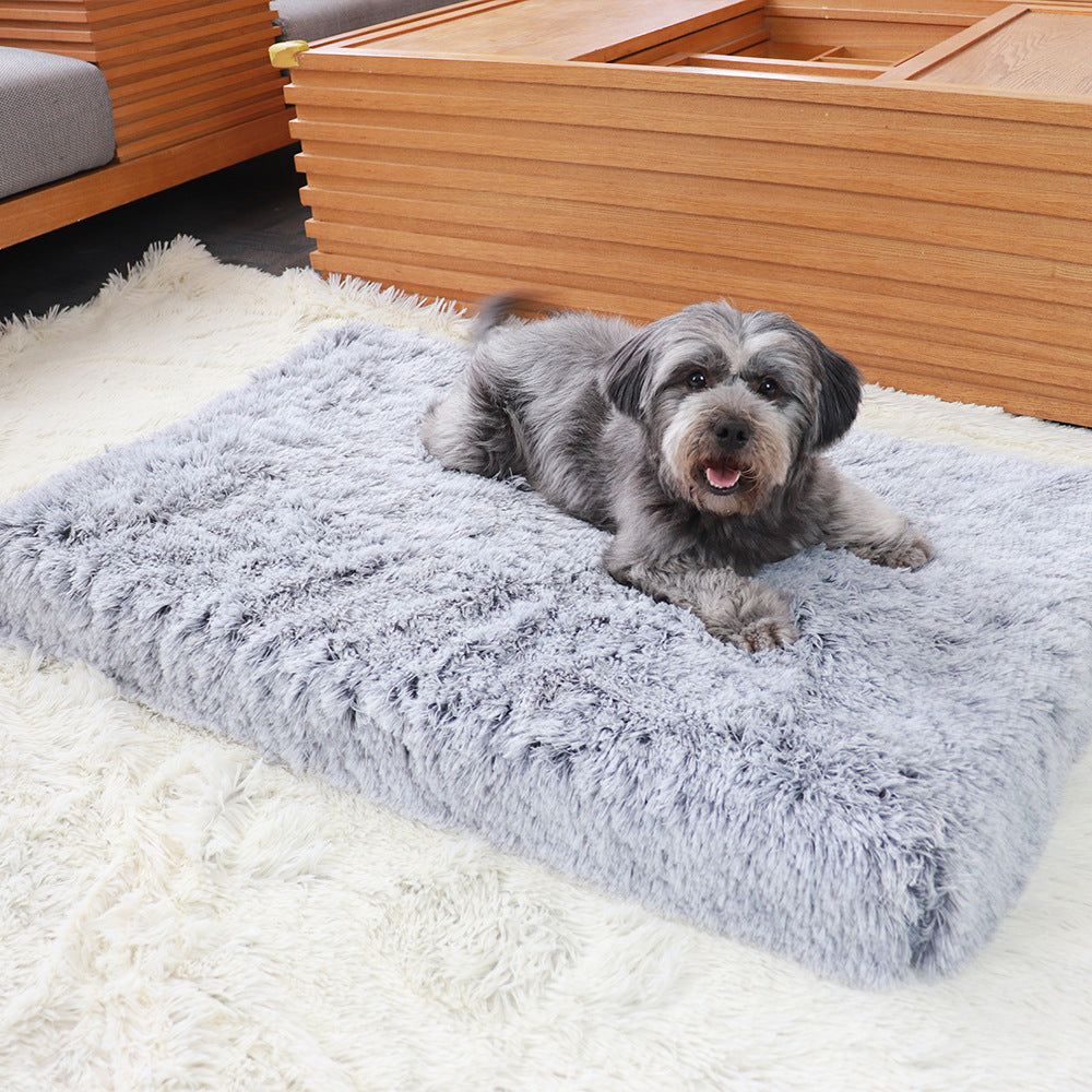 Plush Square Pet Sofa Bed with Memory Foam for Deep Sleep
