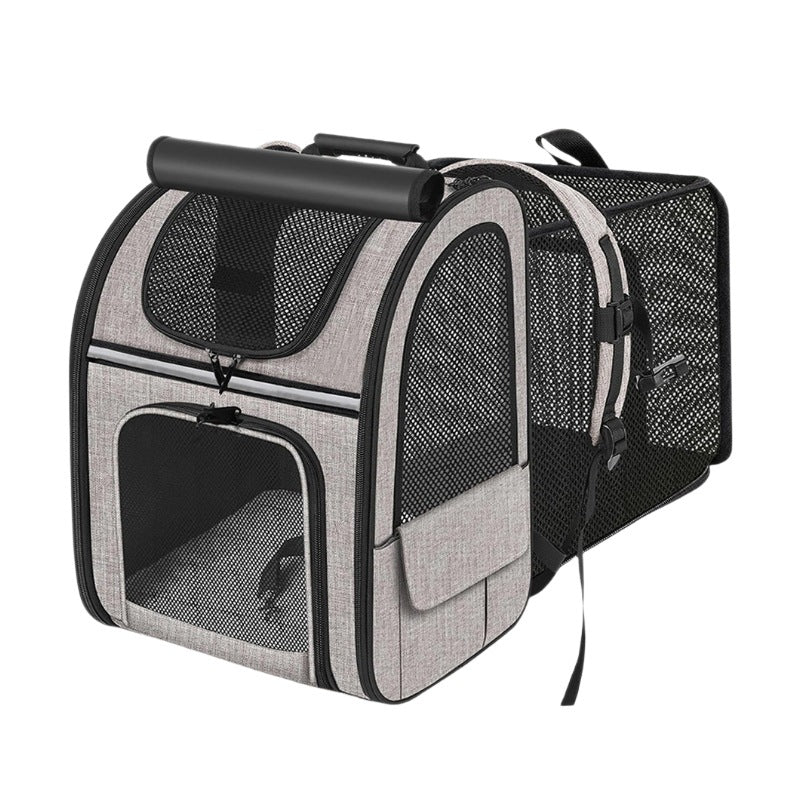 Cat Bag Portable Cat Backpack Extendable Pet Diaper BagPortable Extendable Cat Backpack for Carrying Pets and Diapers
