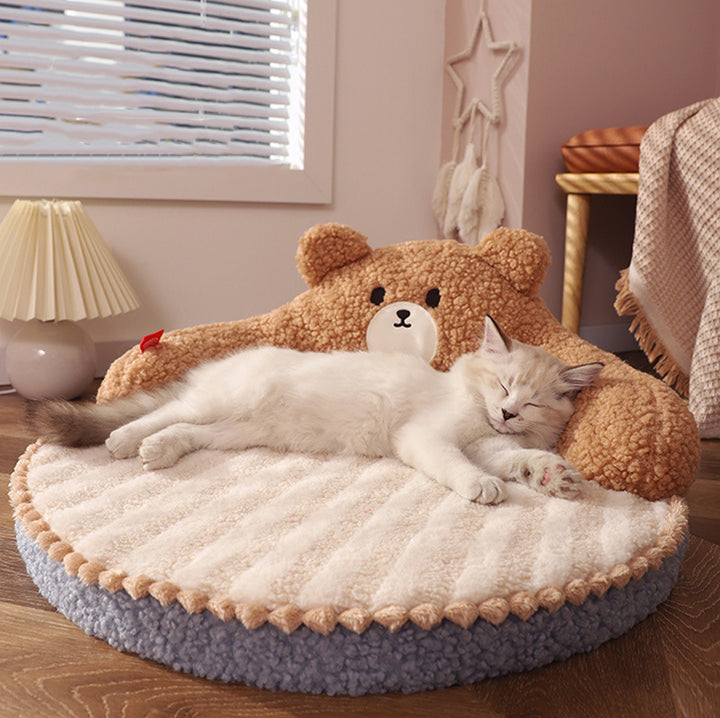 Winter Cat Sleeping Nest Pet Bed