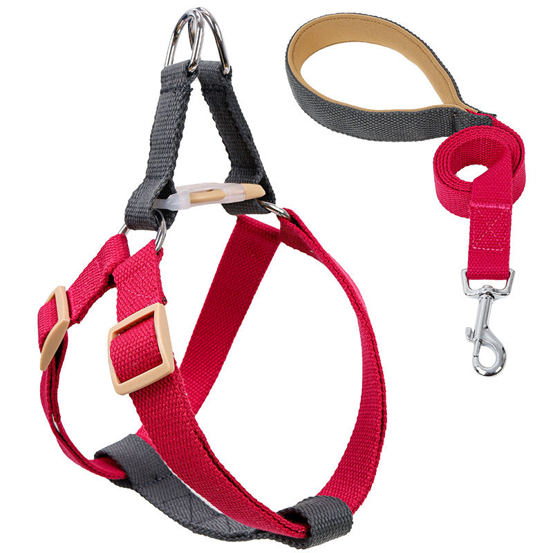 Vest-Style Dog Leash with Colorful Drawstring for Safe Walking